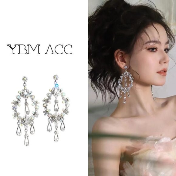 Hollow teardrop earrings - Picture 5 of 5